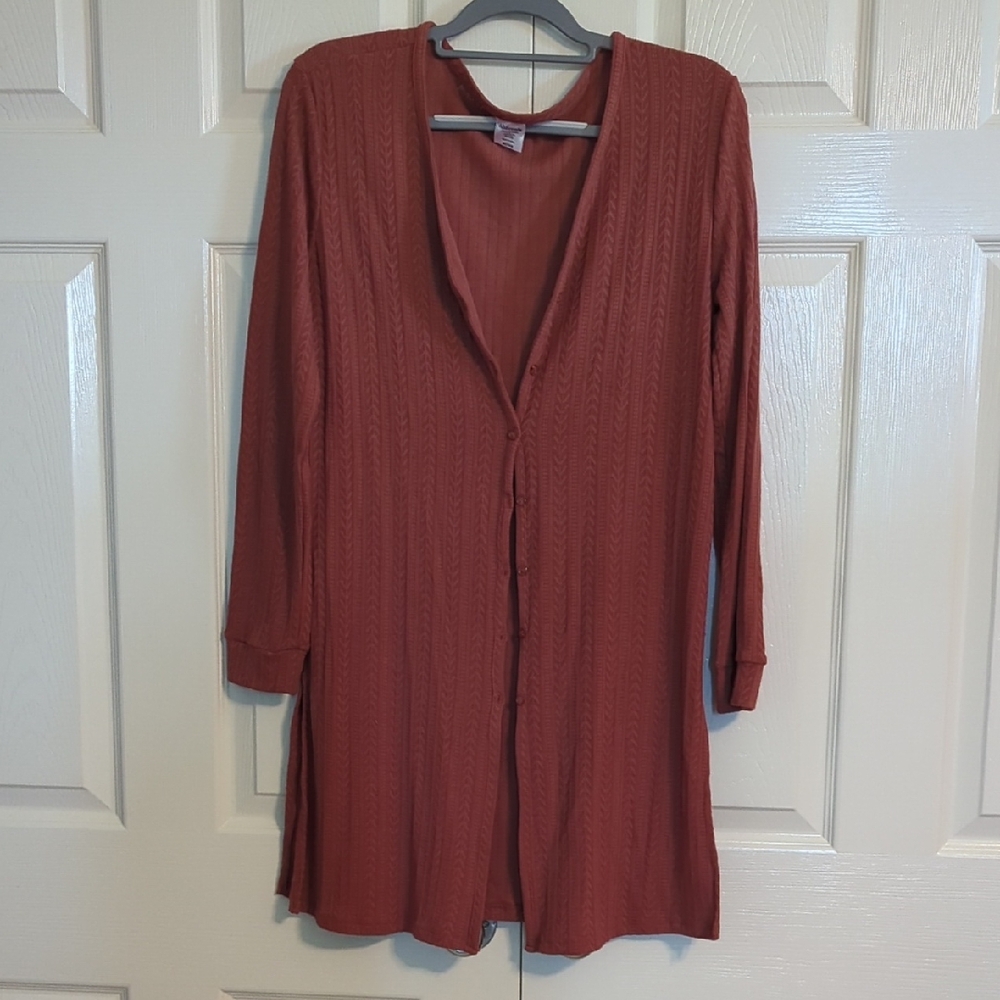 Women's Rust Cardigan Dress